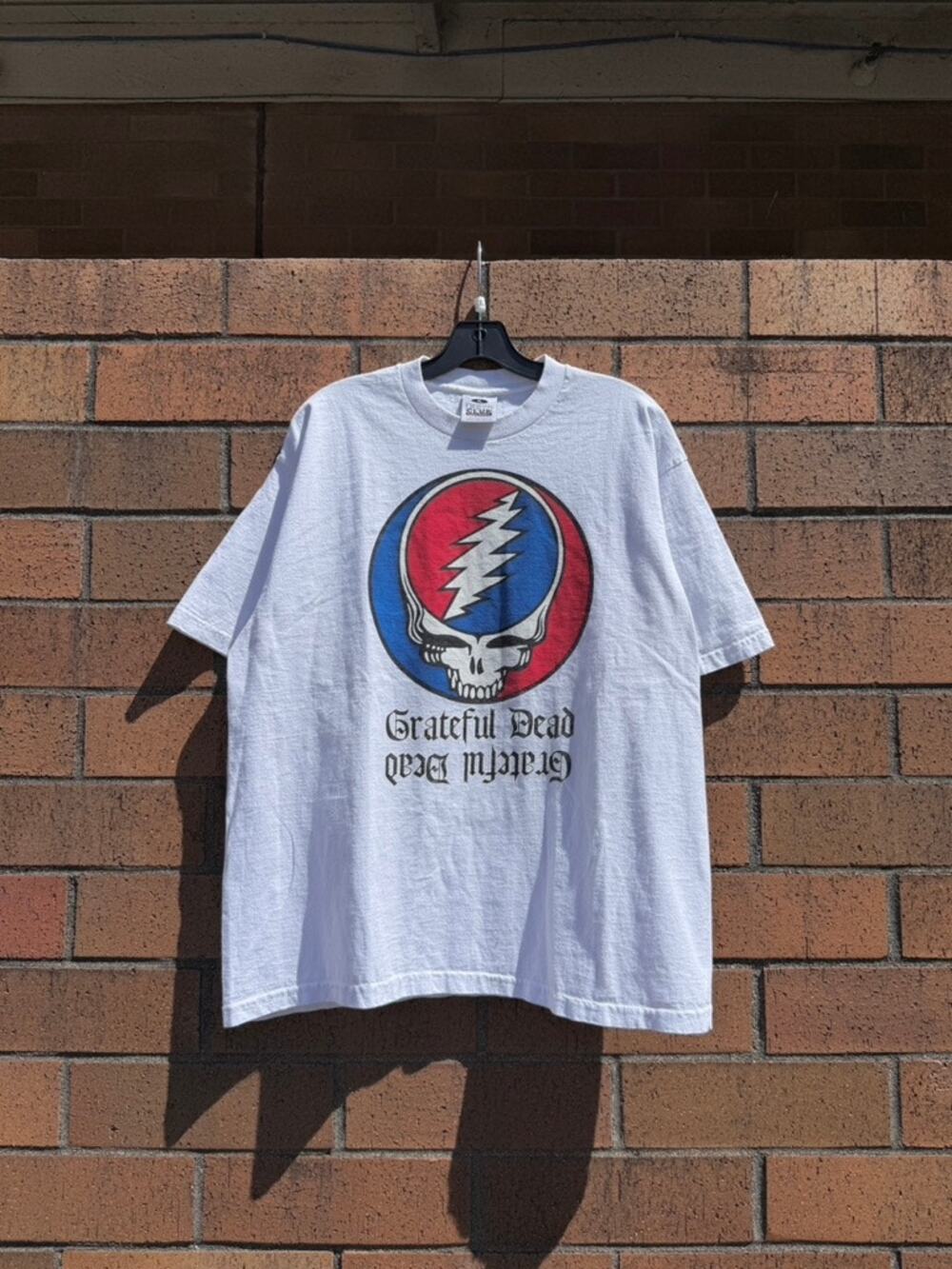 Grateful Dead Mirrored Steal Your Face Pro Club Y2K Vintage Lot Tour Tee Shirt